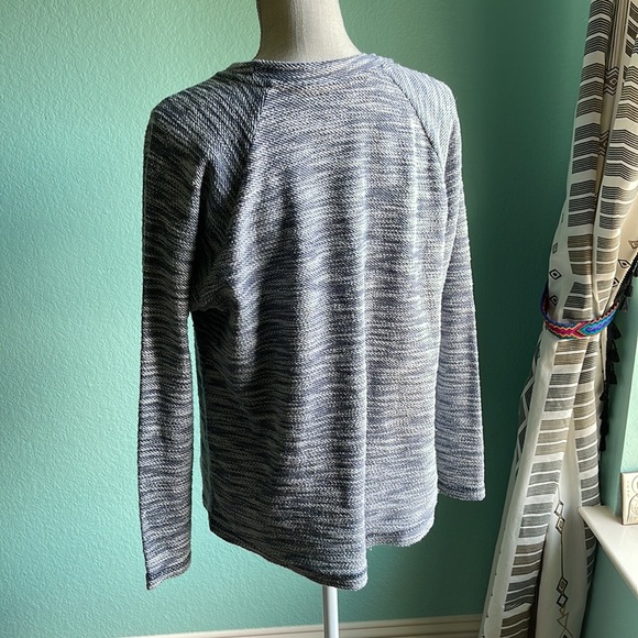 THERMAL Shirt by US Vintage Long Sleeve Gray Top Size Large - Picture 3 of 4